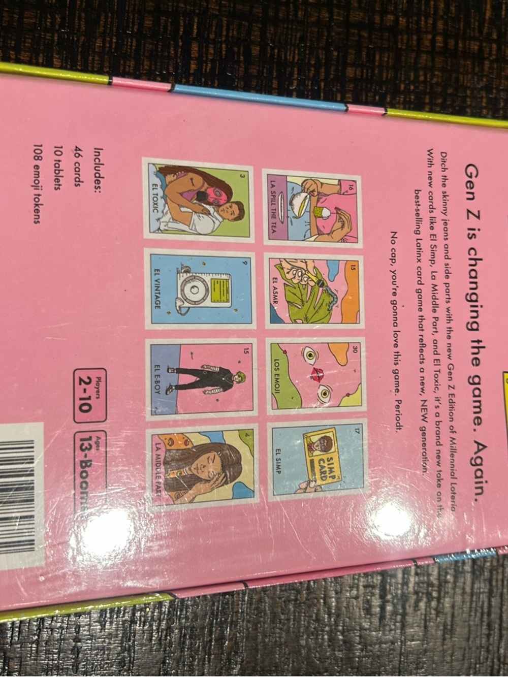 Millennial Lotería Gen Z Edition Game - Pink - Picture 2 of 3
